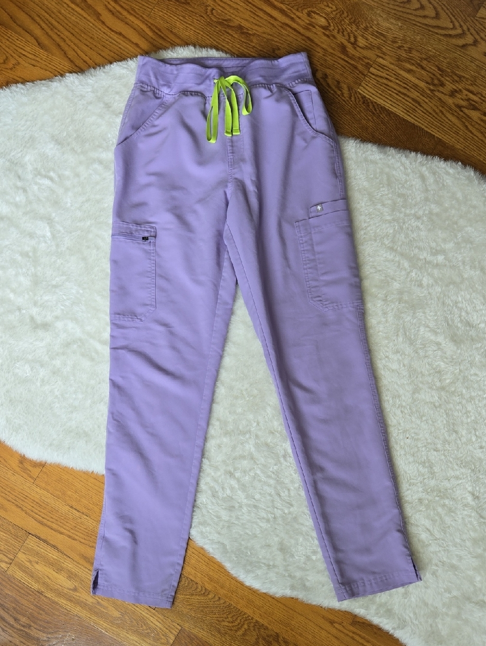 FIGS Lavender Scrub Pants, Womens Small Tall